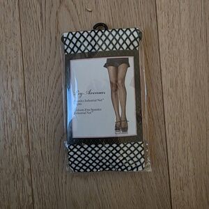 Leg Avenue Black and White Fishnet Tights